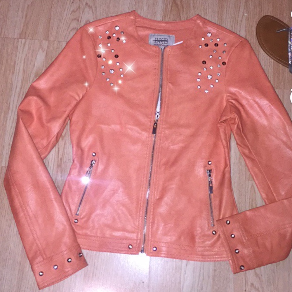 BKE OUTFITTERS🧡 NWT zip up embellished jacket! XS - Picture 1 of 8